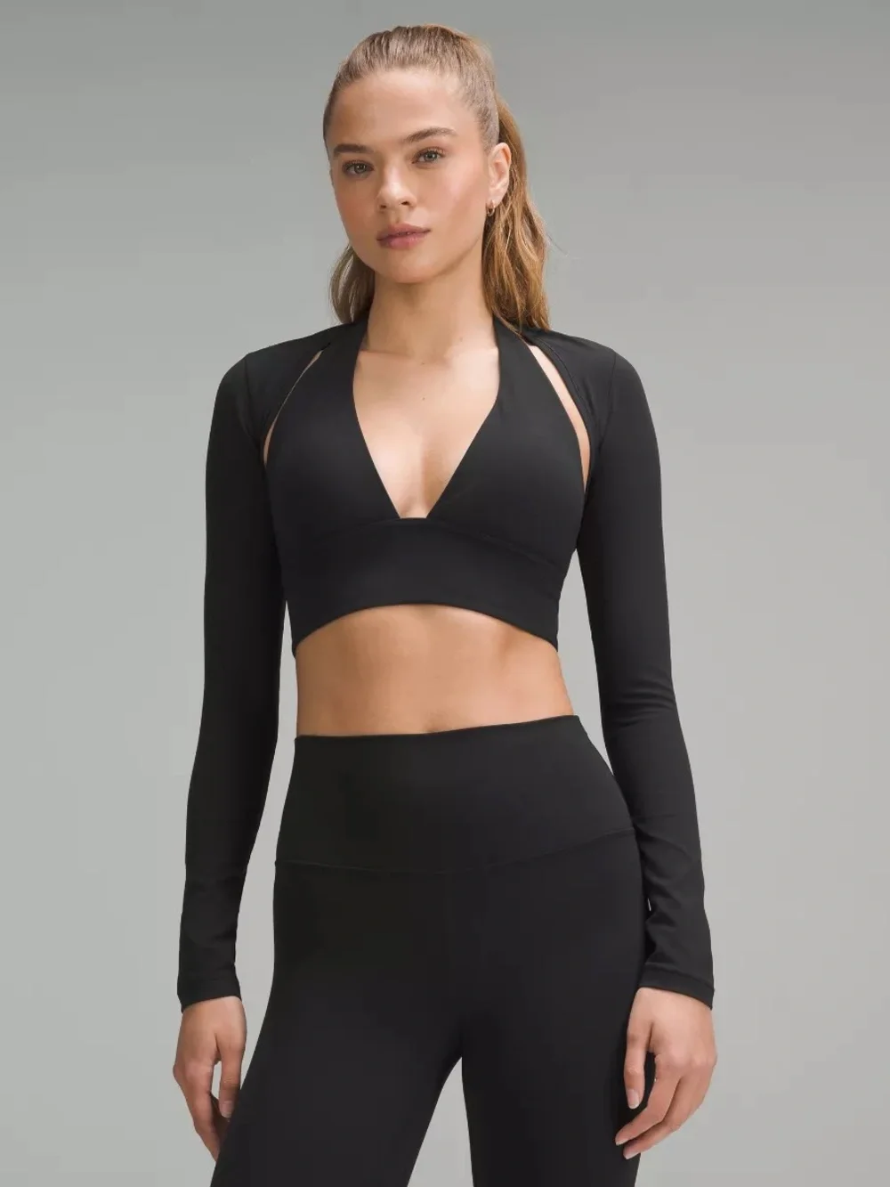 NEW Lululemon Nulu Long-Sleeve Yoga Shrug Black